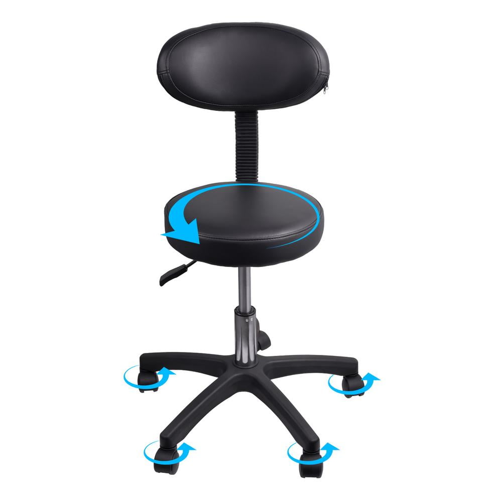 WZTO Ergonomic Saddle Stool Chairs Saddle Seat with Back Support 360 Degree Rotation Lightweight Saddle Stool Comfortable Seating sensible