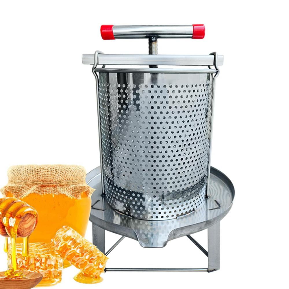 WZTO Beekeeping Honey Extractor Extracting Tool Honey Extractor Honey Strainer Stainless Steel Honey Presser Bee Extraction Equipment Press Beekeeping Tool expedient