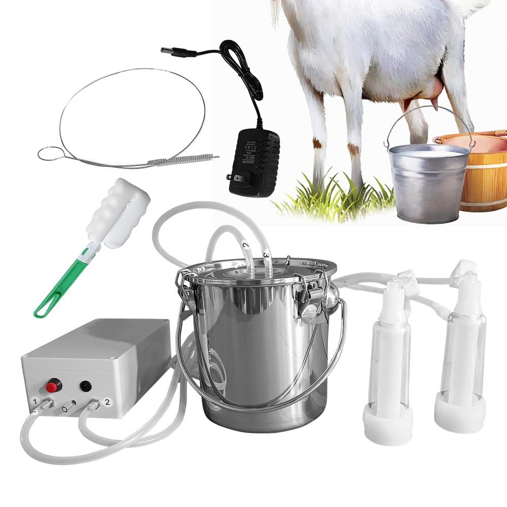 WZTO Goat Milk Pump Goat Electric Milking Machine 3L Goat Milker With Pulsating Vacuum Pump Food Grade Bucket Efficient & Gentle On Animals upgrade