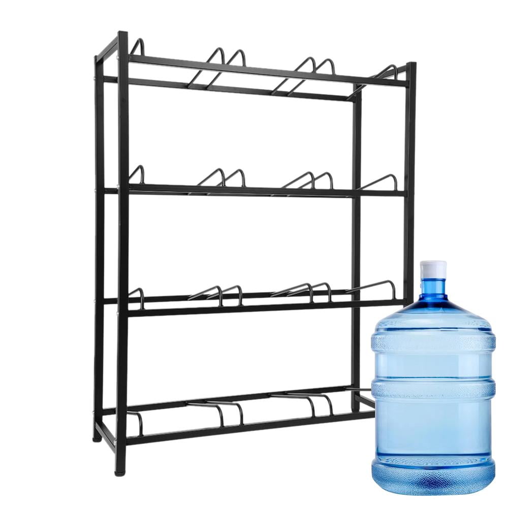 WZTO 5 Gallon Jug Holder 4 Tier Jug Stand Holder 5 Gal Water Bottle Organizer Detachable 3 Row 12 Slots Water Rack for Home Studio Kitchen Warehouse qualified