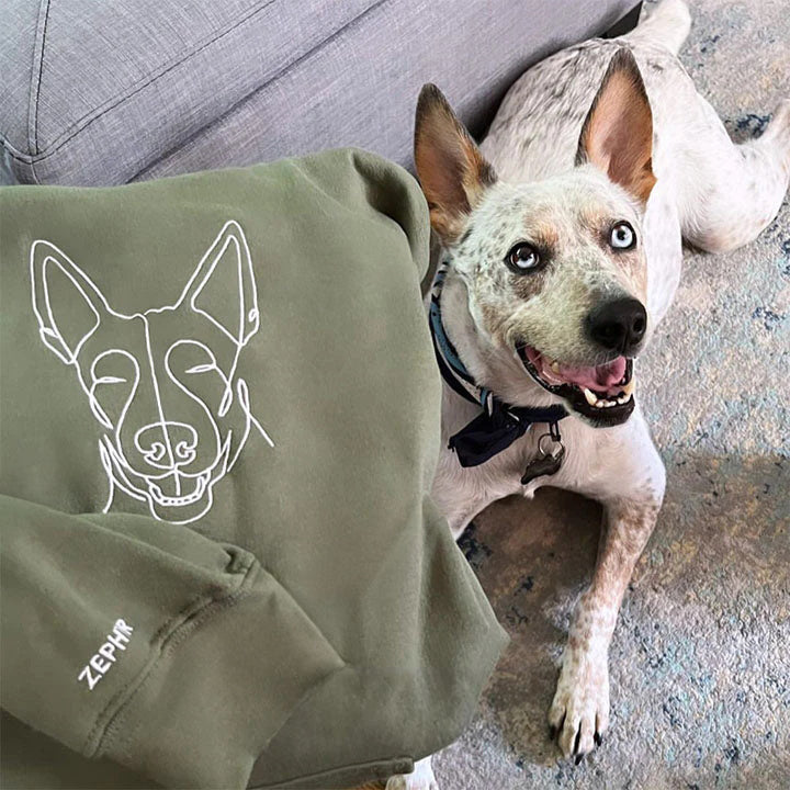 Custom Pet Embroidered Hoodie