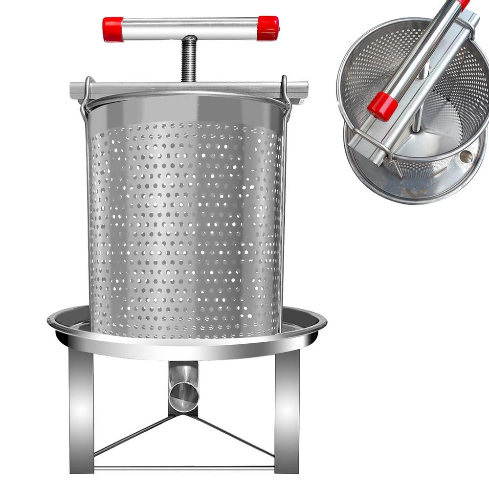 WZTO Beekeeping Honey Extractor Honey Press Beekeeping Extractor Bee Extraction Equipment Stainless Steel Beeswax Extractor for Household Use Manual Honey Presser applied