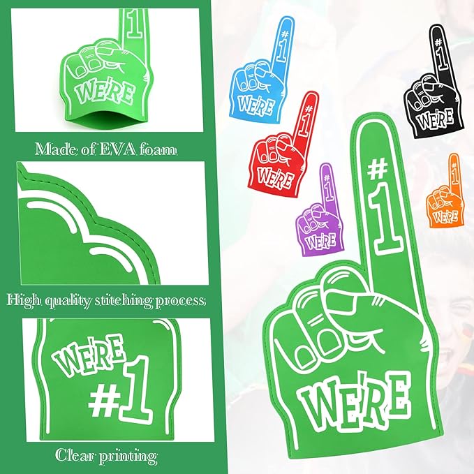 A pair of 18 Inch Custom Giant Foam Finger