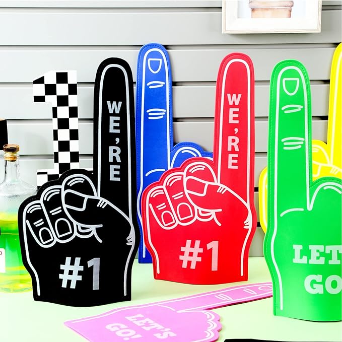 A pair of 18 Inch Custom Giant Foam Finger