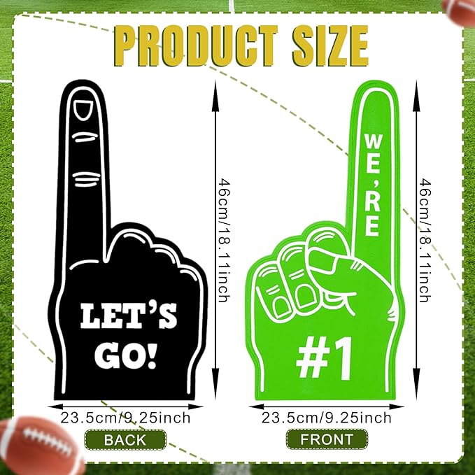 A pair of 18 Inch Custom Giant Foam Finger