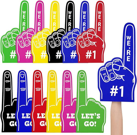 A pair of 18 Inch Custom Giant Foam Finger