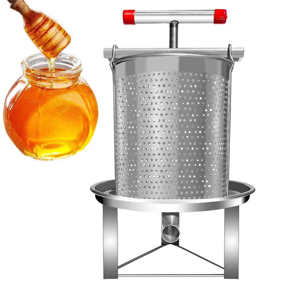 WZTO Honey Press Extractor Honey Bee Tools Beekeeping Extractor Bee Extraction Equipment Stainless Steel Beeswax Extractor for Household Use Manual Honey Presser well suited