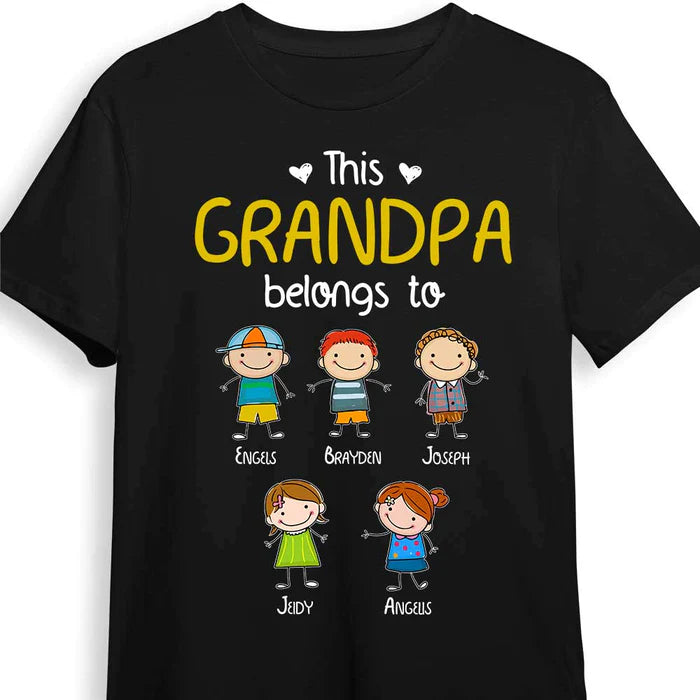 Customized family shirts for your mother, grandpa, grandma, father