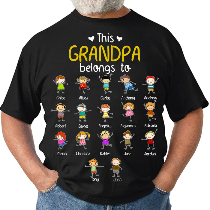 Customized family shirts for your mother, grandpa, grandma, father