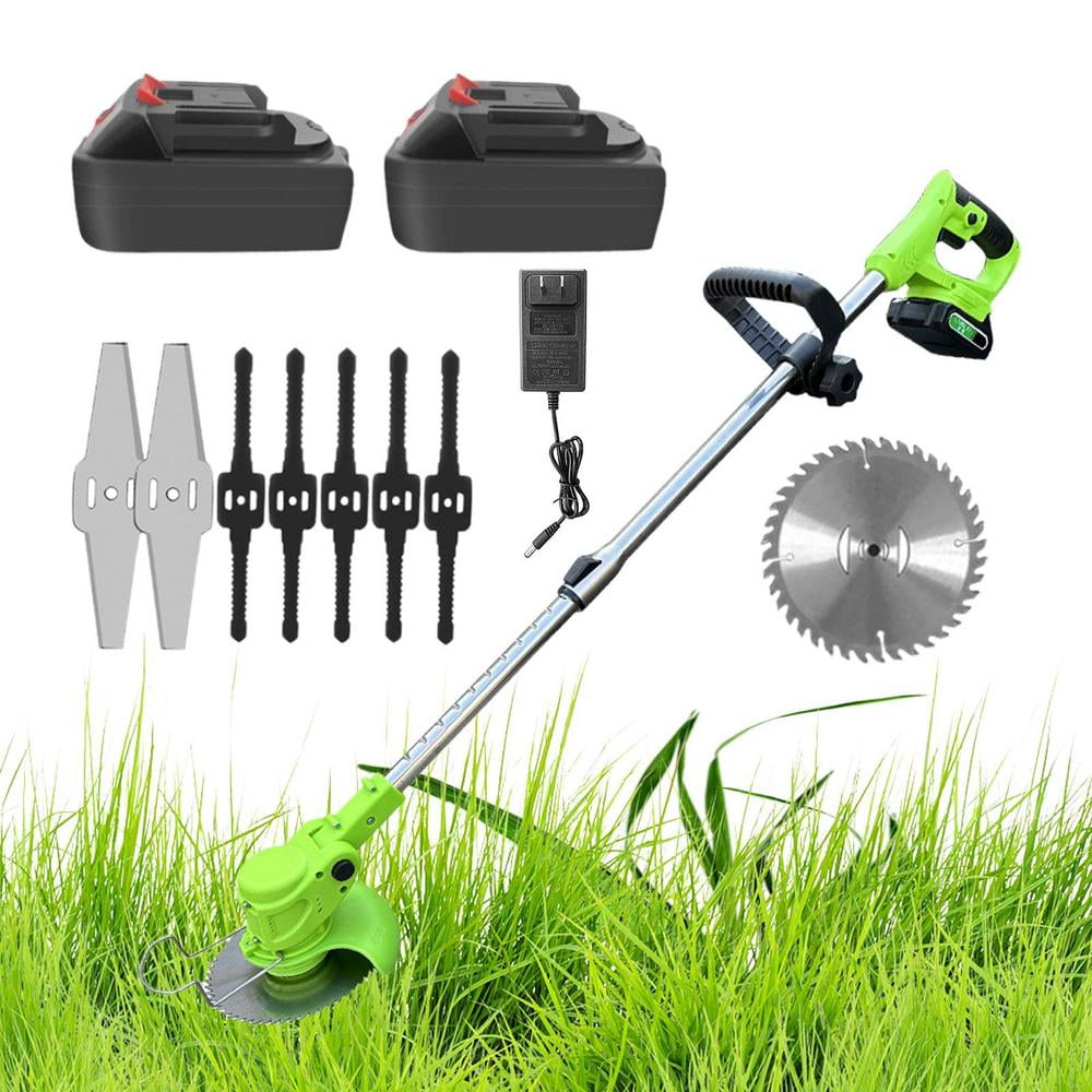 WZTO Cordless Brush Cutter 24V Rotatable Electric Grass Cutter for Brush Heavy Duty Lawn Tool Lightweight Striming Brush Edger for Garden Bush Trimming & Pruning attractive