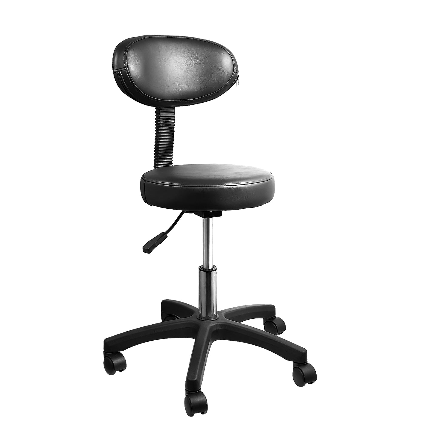 WZTO Saddle Stool Swivel Saddle Seat with Back Support 360 Degree Rotation Lightweight Saddle Stool Comfortable Seating methodical