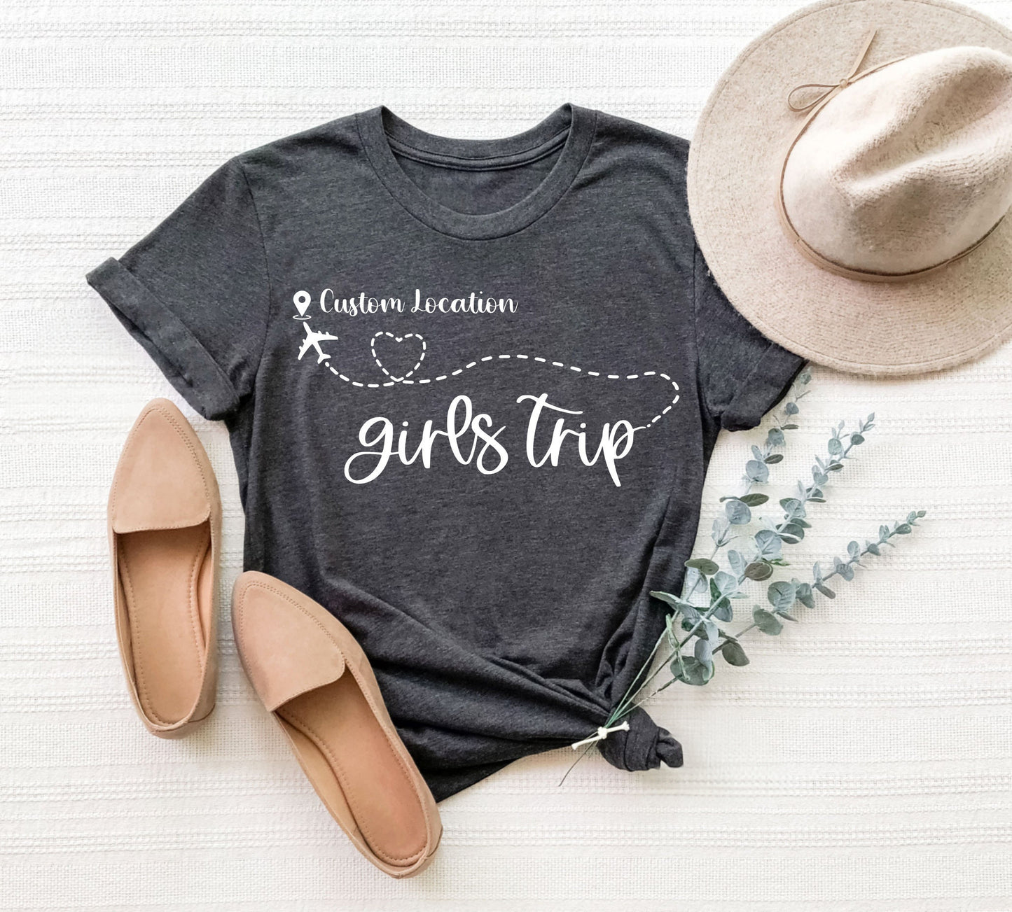 Custom Location Girls Trip Shirt, Personalized Girls Trip Shirt