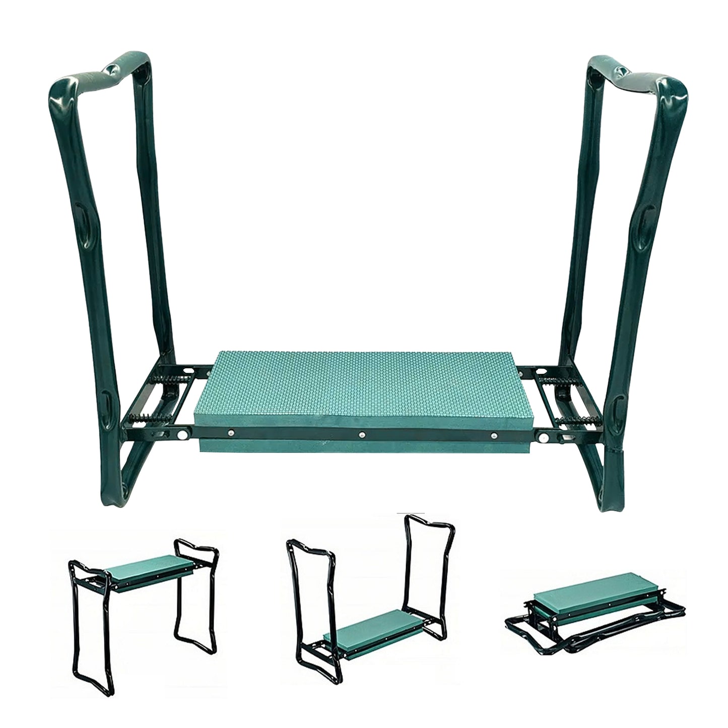 WZTO Kneeler and Stool for Gardening Soft Kneeling Stool with 2 Handles Folding Kneeling Bench for Gardening Kneeling and Sitting Green serviceable